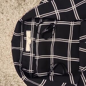 Black and Cream Blouse